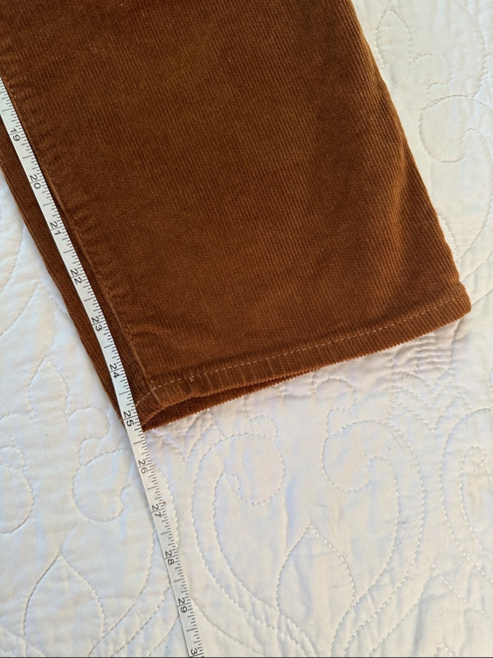 Universal Thread Rust Brown Corduroy Vintage Straight Pants size 0/25R - Picture 8 of 9